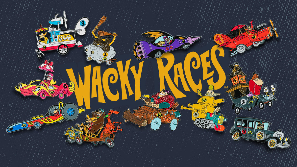 Wacky Races Pin Badge Box Set | Blu Goblin