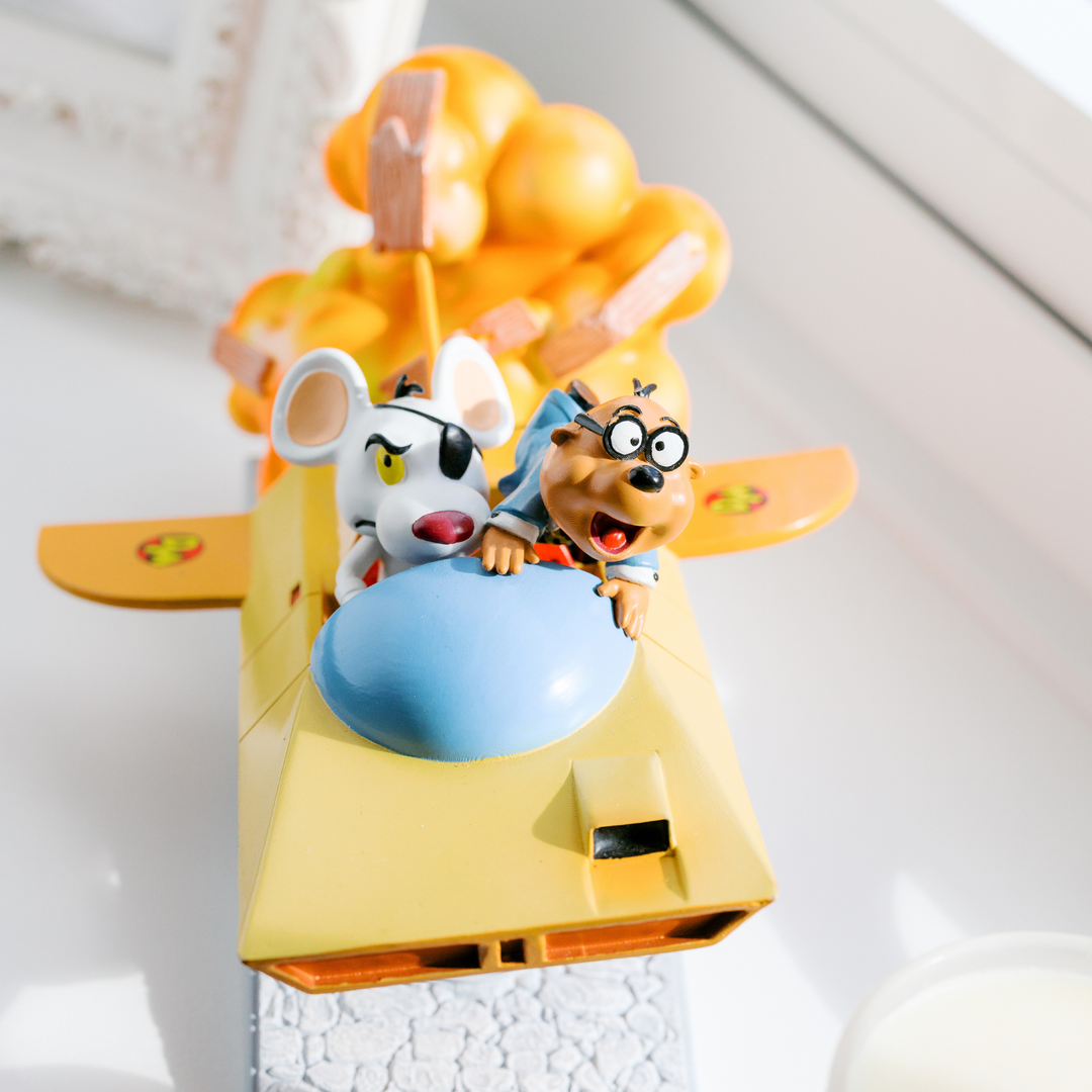 Danger Mouse Mark III and Penfold statue