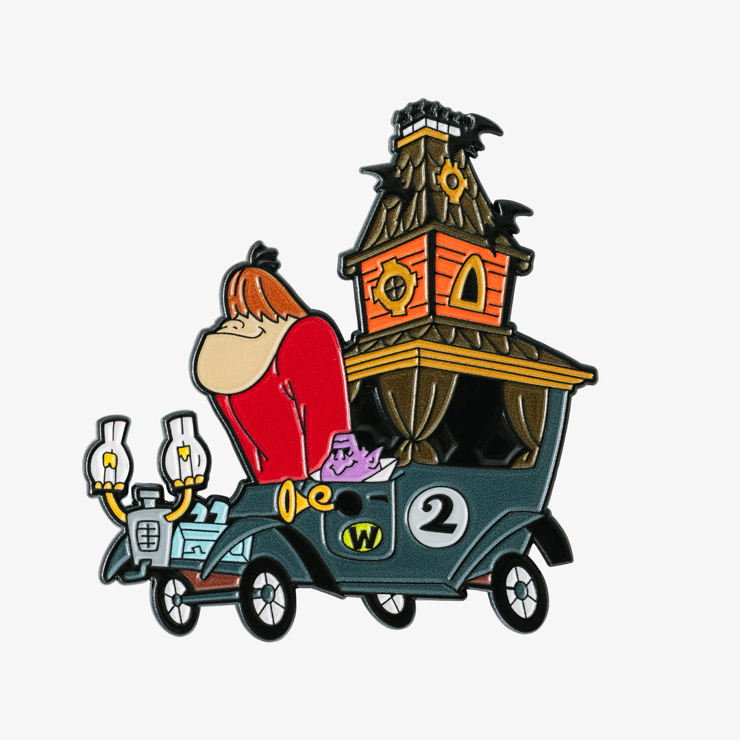 Blu Goblin Wacky Races The Creepy Coupe pin badge